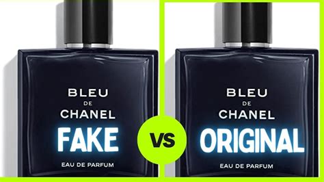 original vs fake bleu De Chanel